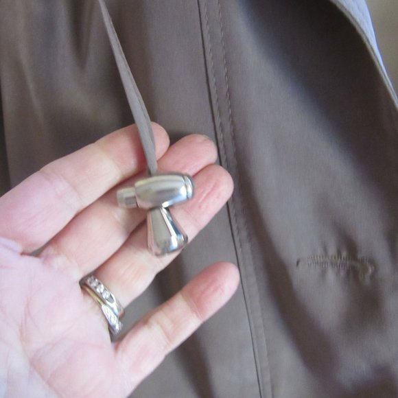 Vintage AB2 Taupe Light Brown Trench Style Jacket w Removable Lining in Size M - Picture 2 of 7